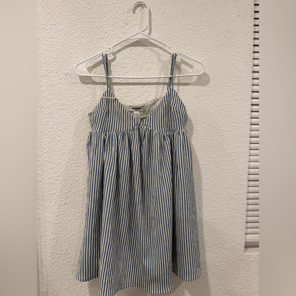 Striped baby doll dress